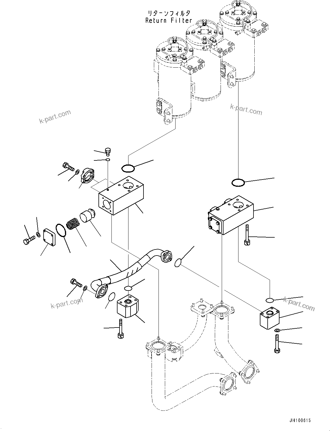 Komatsu parts book diagram for PC2000-11R S/N 31001-UP: HYDRAULIC TANK, BLOCK(#30001-)