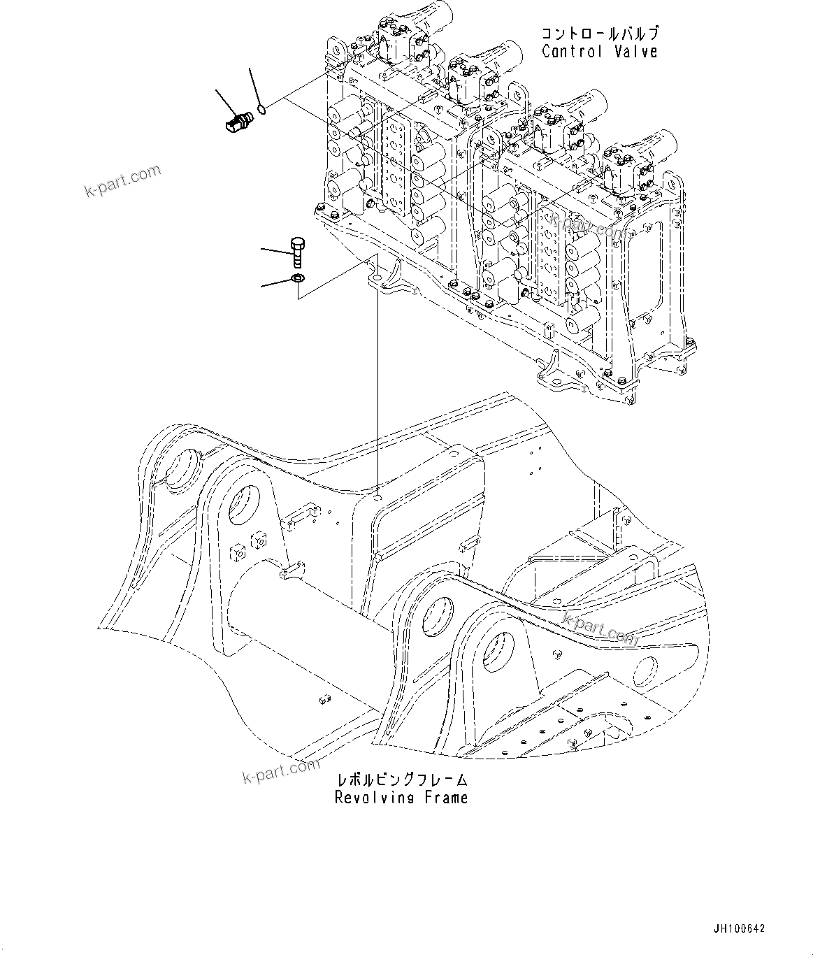 Komatsu parts book diagram for PC2000-11R S/N 31001-UP: CONTROL VALVE, SENSOR(#30001-)