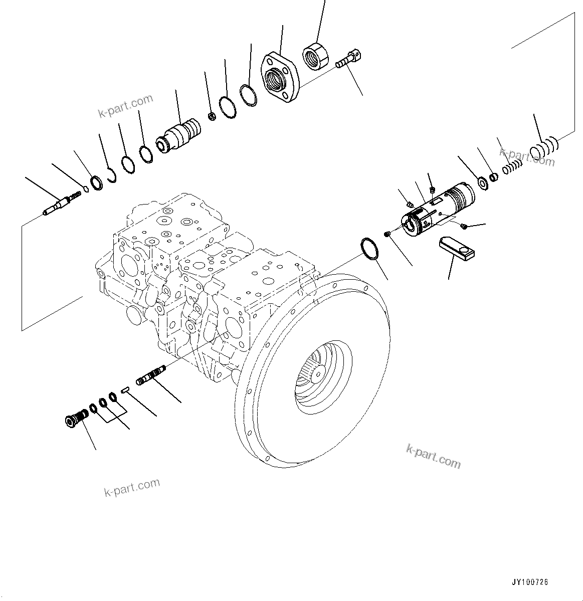Komatsu parts book diagram for PC2000-11R S/N 31001-UP: FAN PUMP, PISTON PUMP (4/11)(#30001-)