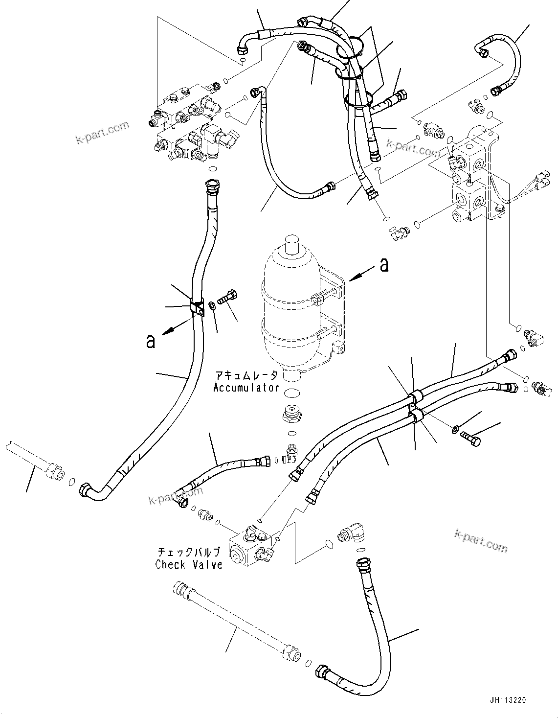 Komatsu parts book diagram for PC2000-11R S/N 31001-UP: PROPORTIONAL PRESSURE CONTROL (PPC) VALVE PIPING, PIPING (LOADING SHOVEL, BOTTOM DUMP TYPE)(#30001-)