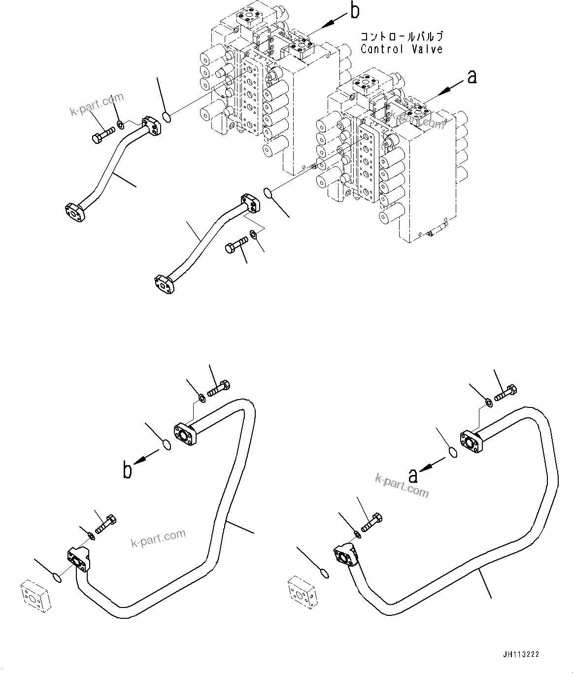 Komatsu parts book diagram for PC2000-11R S/N 31001-UP: ARM PIPING, PIPING (LOADING SHOVEL, BOTTOM DUMP TYPE)(#30001-)