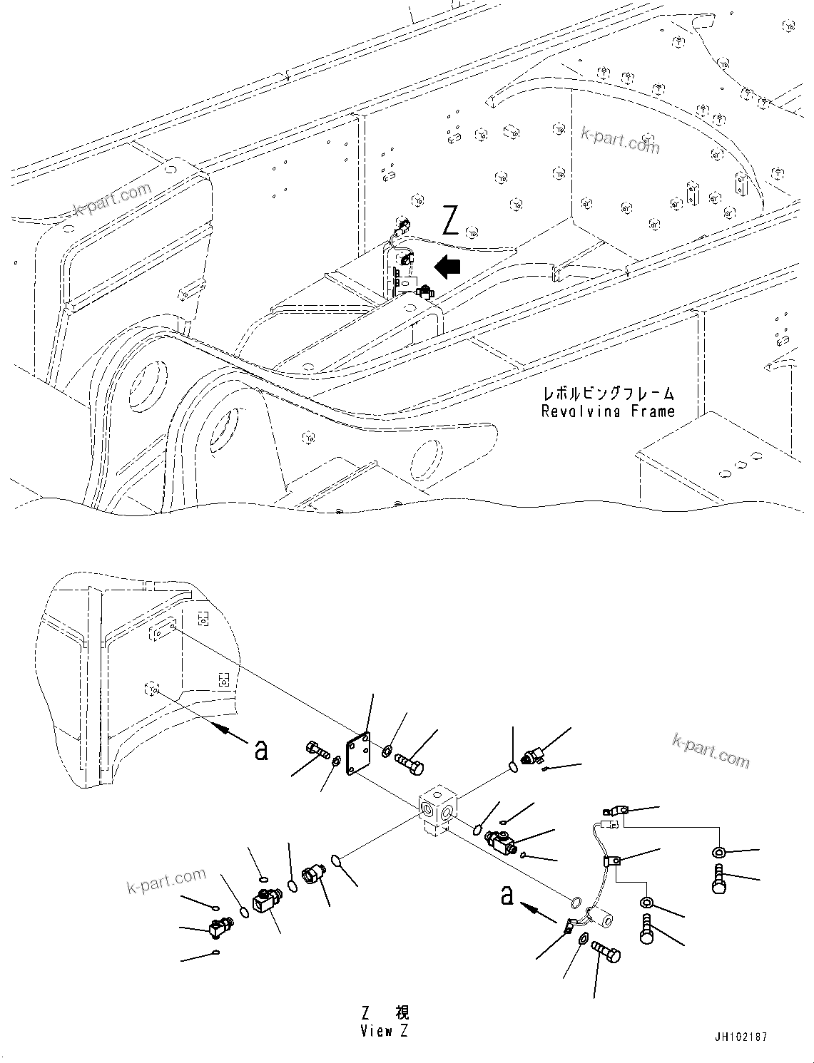 Komatsu parts book diagram for PC2000-11R S/N 31001-UP: SOLENOID VALVE, RELATED PARTS (2/2)(#30001-)