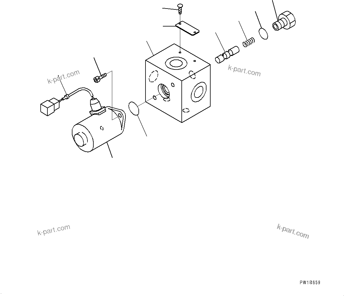 Komatsu parts book diagram for PC2000-11R S/N 31001-UP: SOLENOID VALVE, INNER PARTS (4/4) (LOADING SHOVEL, BOTTOM DUMP TYPE)(#30001-)
