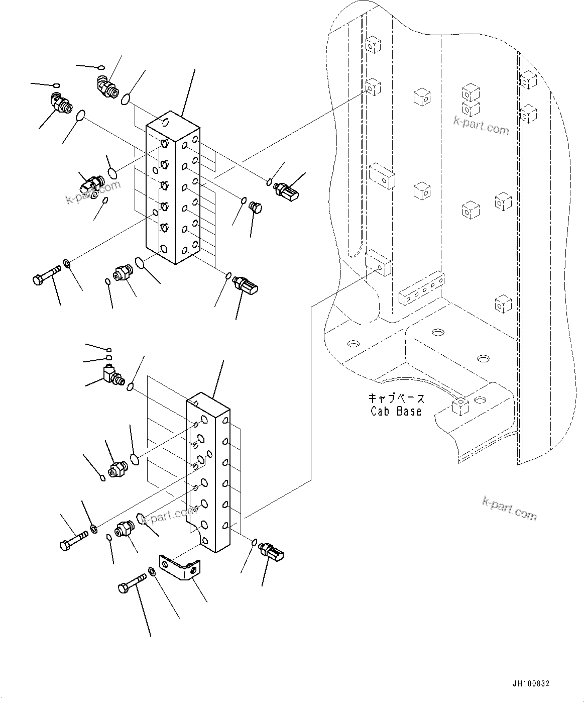 Komatsu parts book diagram for PC2000-11R S/N 31001-UP: PROPORTIONAL PRESSURE CONTROL (PPC) PIPING JOINT, JOINT(#30001-)