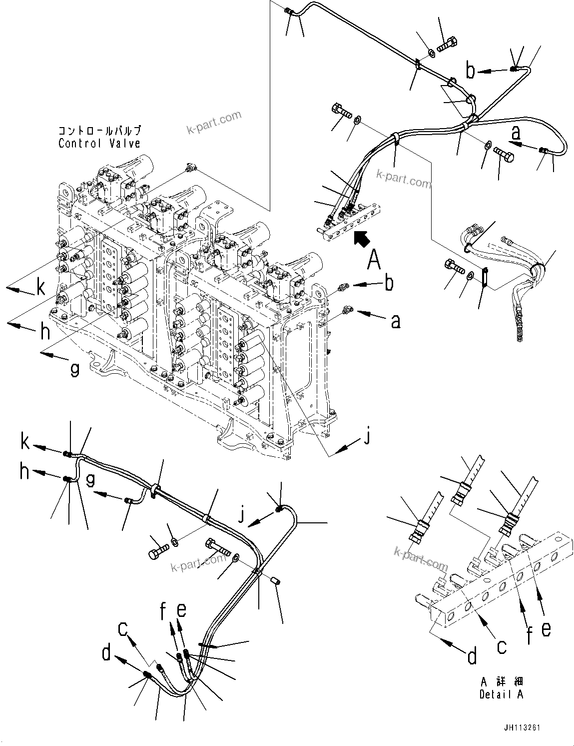 Komatsu parts book diagram for PC2000-11R S/N 31001-UP: PROPORTIONAL PRESSURE CONTROL (PPC) PIPING JOINT, PIPING (3/3) (LOADING SHOVEL, BOTTOM DUMP TYPE)(#30001-)