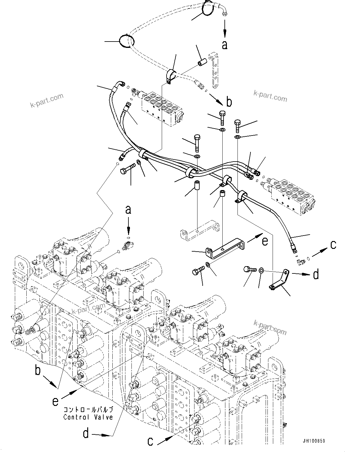 Komatsu parts book diagram for PC2000-11R S/N 31001-UP: PROPORTIONAL PRESSURE CONTROL (PPC) MAIN PIPING, HOSE (6/7)(#30001-)