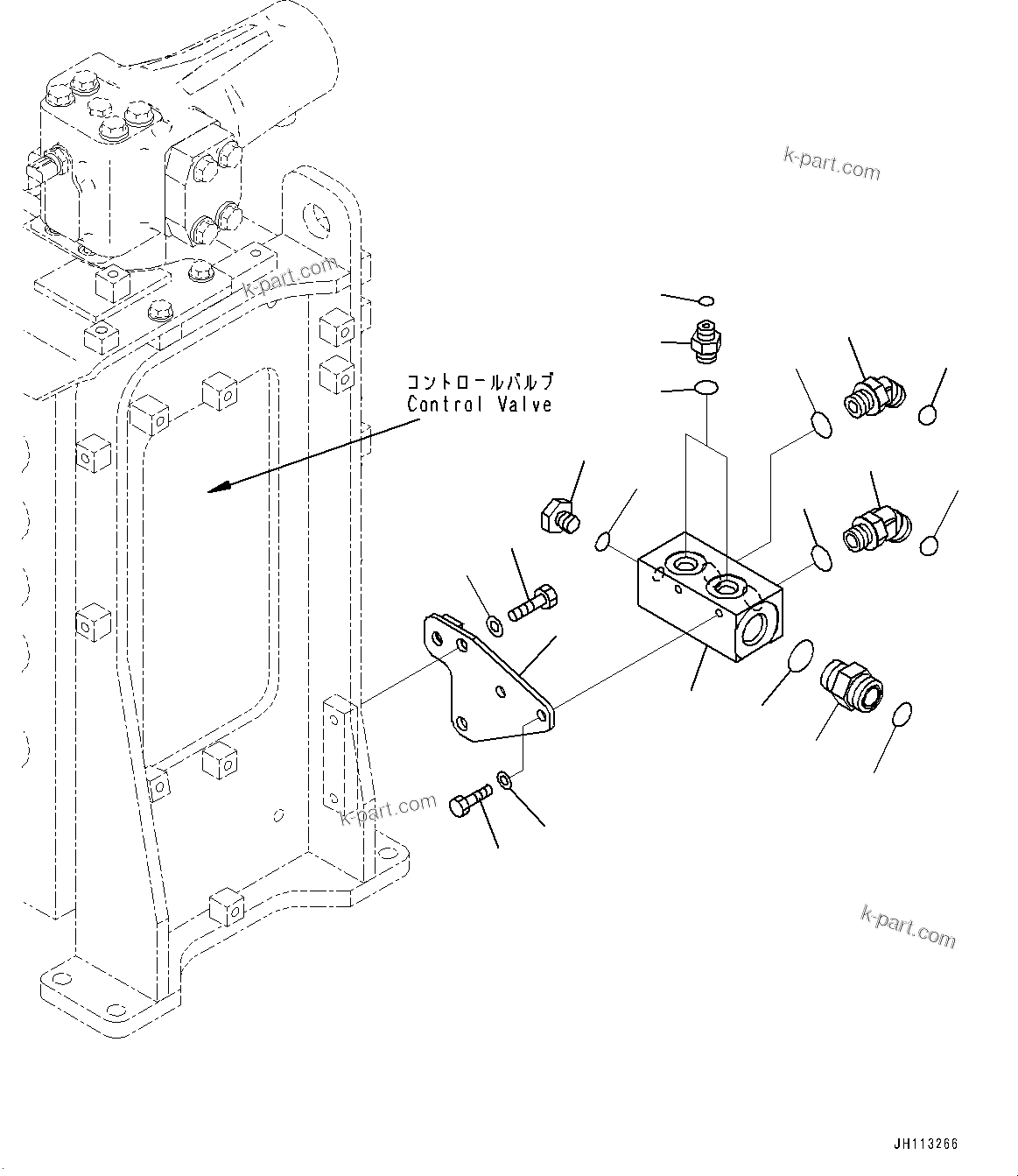 Komatsu parts book diagram for PC2000-11R S/N 31001-UP: PROPORTIONAL PRESSURE CONTROL (PPC) MAIN PIPING, BLOCK (LOADING SHOVEL, BOTTOM DUMP TYPE)(#30001-)