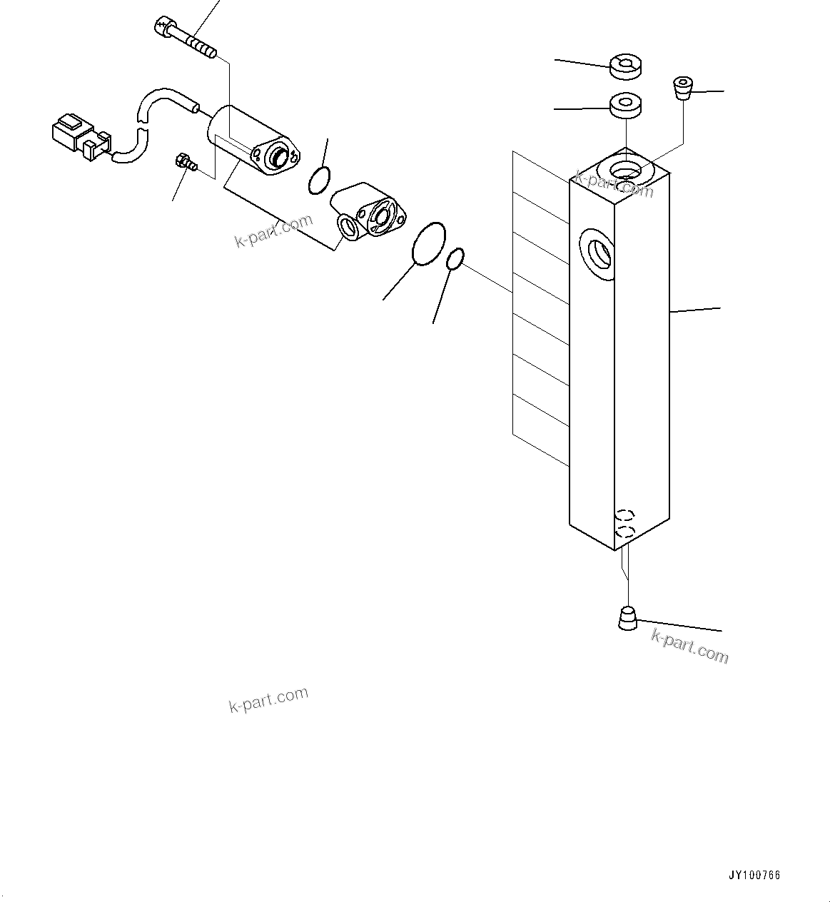Komatsu parts book diagram for PC2000-11R S/N 31001-UP: PROPORTIONAL PRESSURE CONTROL (PPC) WORK PIPING, EPC VALVE(#30001-)