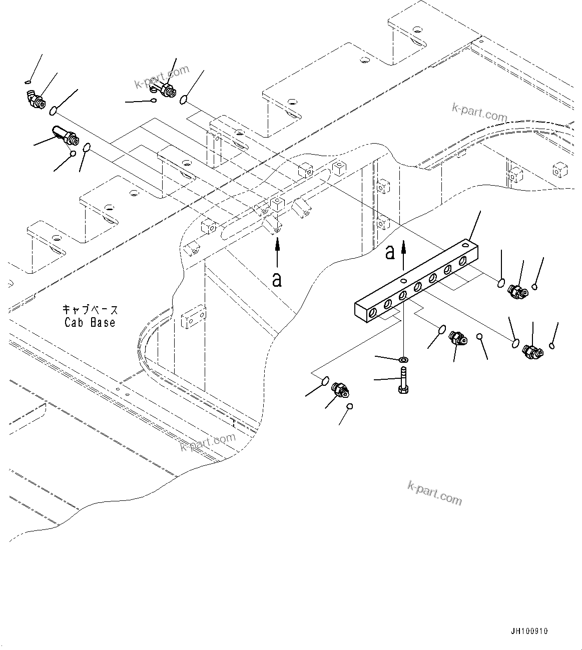 Komatsu parts book diagram for PC2000-11R S/N 31001-UP: PROPORTIONAL PRESSURE CONTROL (PPC) WORK PIPING, JOINT(#30001-)