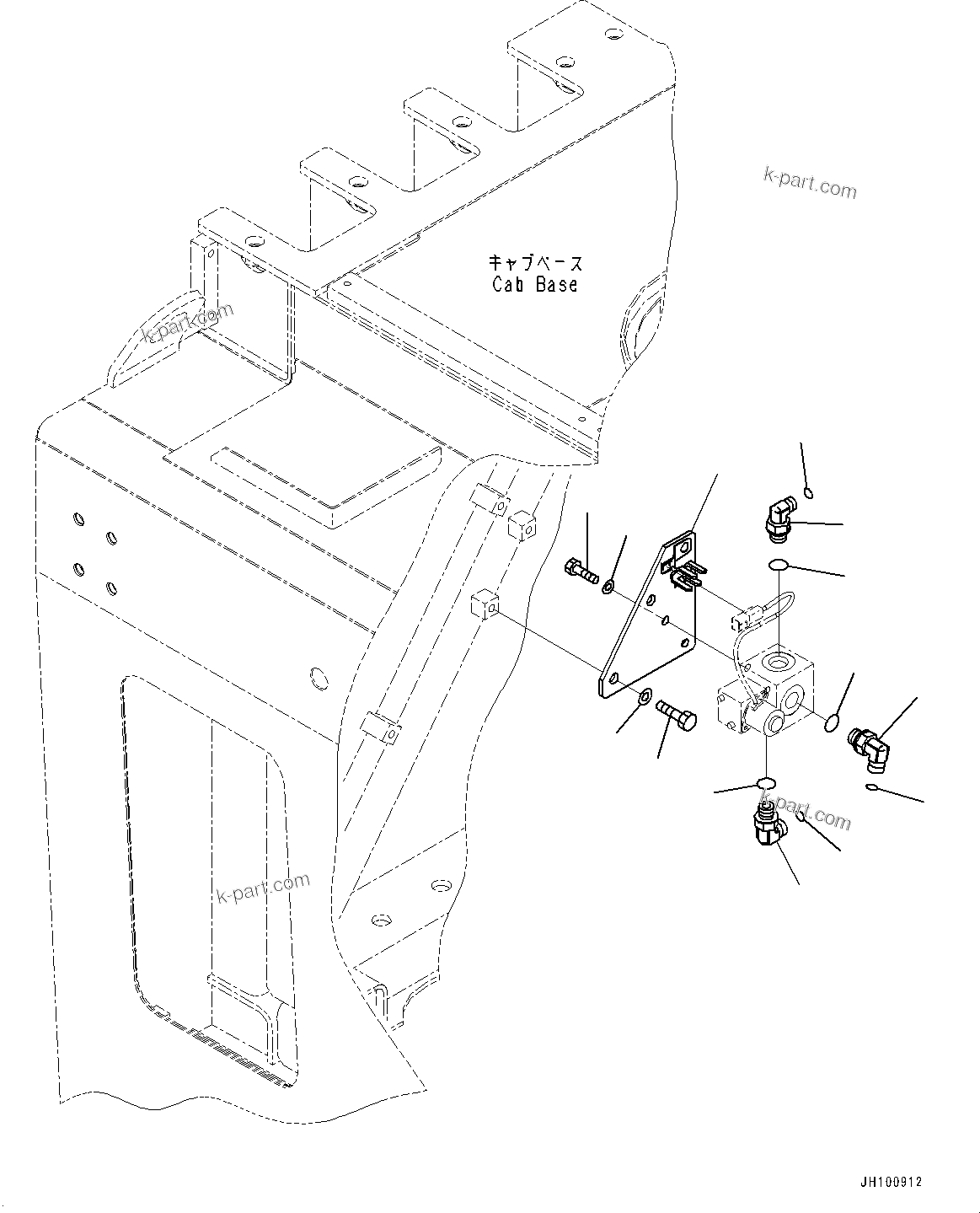 Komatsu parts book diagram for PC2000-11R S/N 31001-UP: PROPORTIONAL PRESSURE CONTROL (PPC) WORK PIPING, VALVE RELATED PARTS(#30001-)