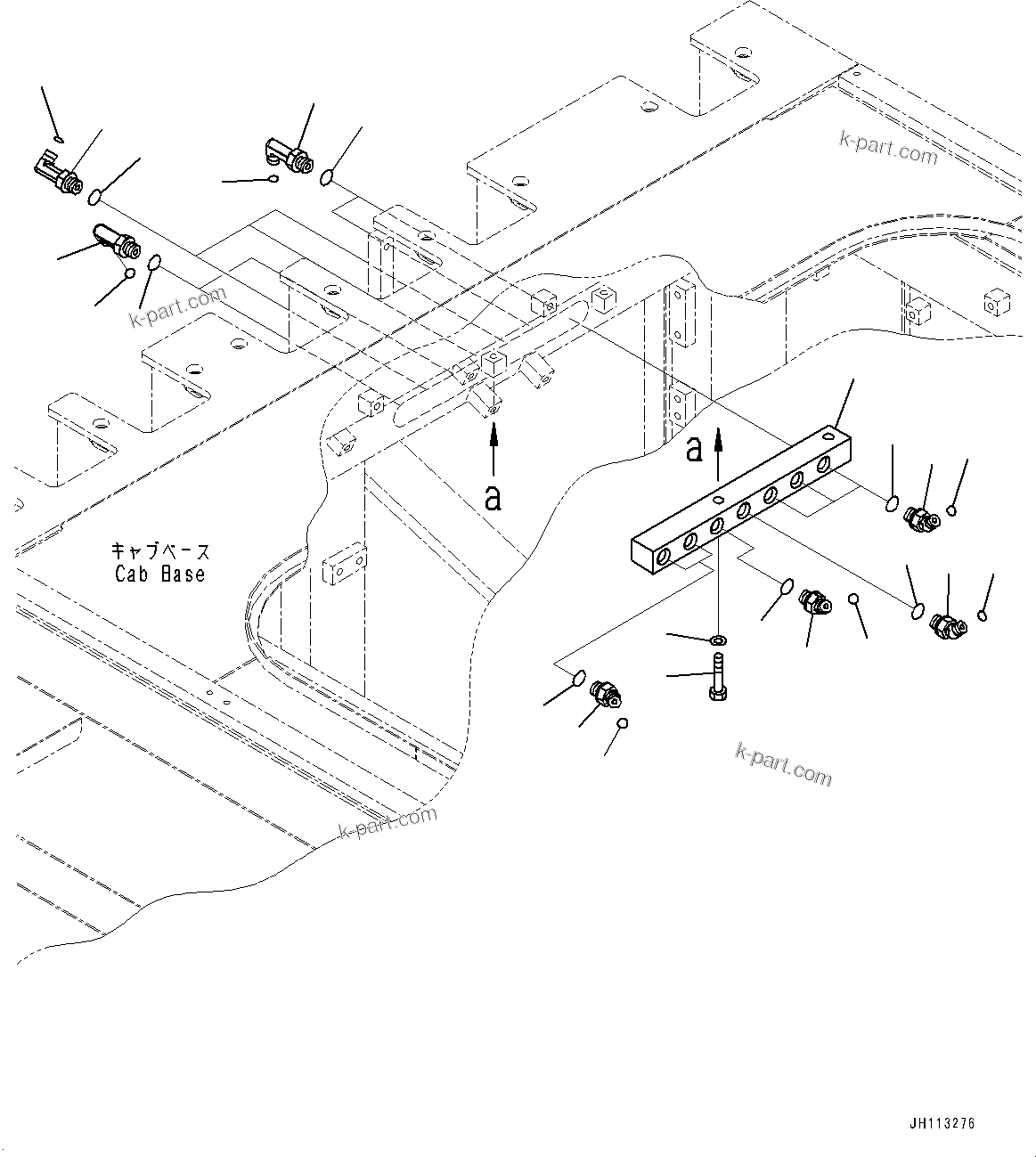 Komatsu parts book diagram for PC2000-11R S/N 31001-UP: PROPORTIONAL PRESSURE CONTROL (PPC) WORK PIPING, JOINT (LOADING SHOVEL, BOTTOM DUMP TYPE)(#30001-)