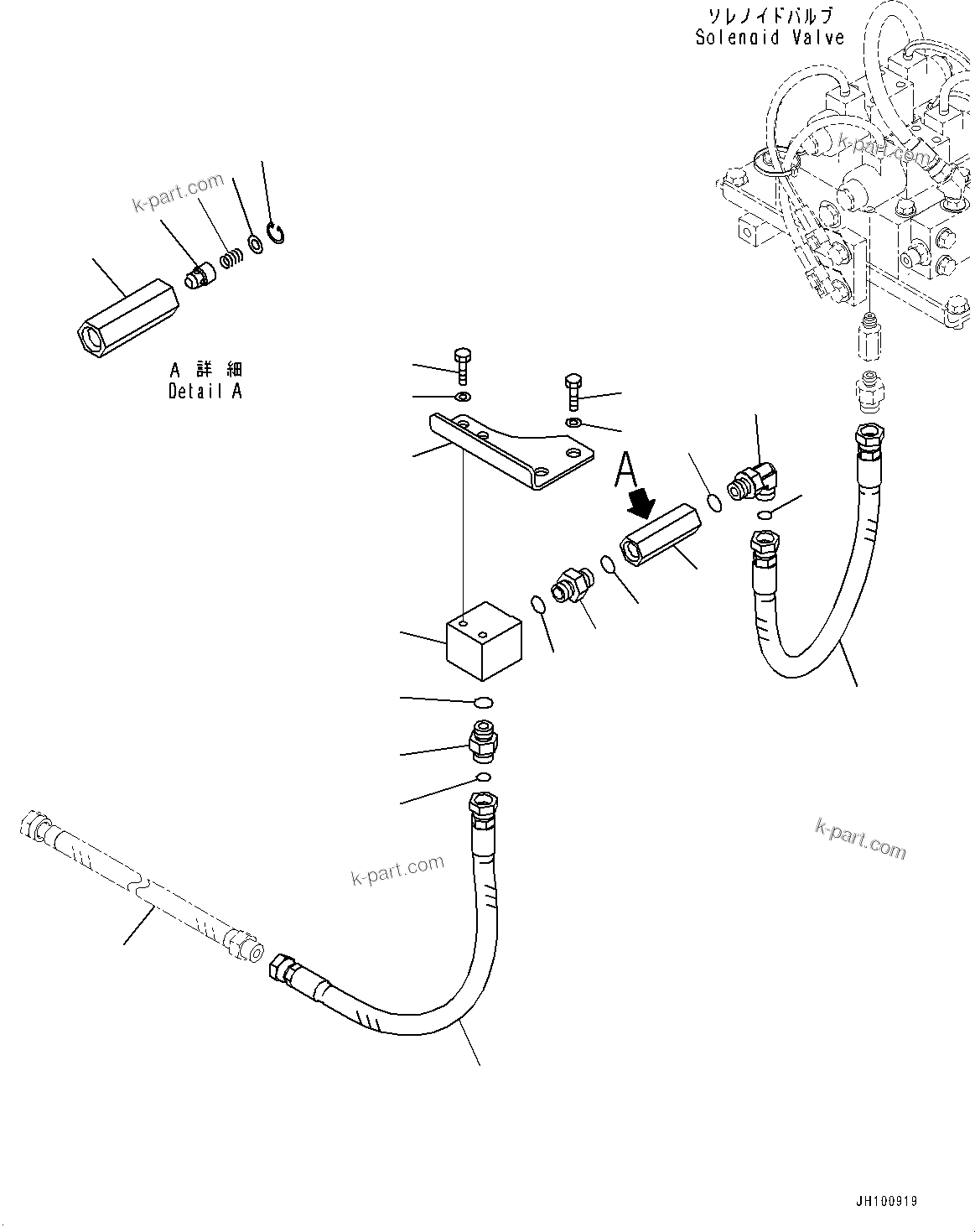 Komatsu parts book diagram for PC2000-11R S/N 31001-UP: HYDRAULIC LADDER PIPING, DELIVERY PIPING(#30001-)