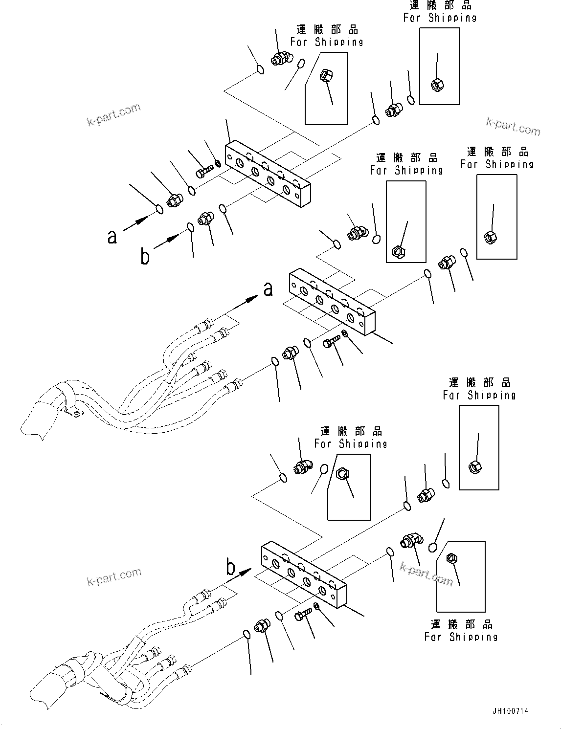 Komatsu parts book diagram for PC2000-11R S/N 31001-UP: CAB, JOINT PARTS(#31001-)