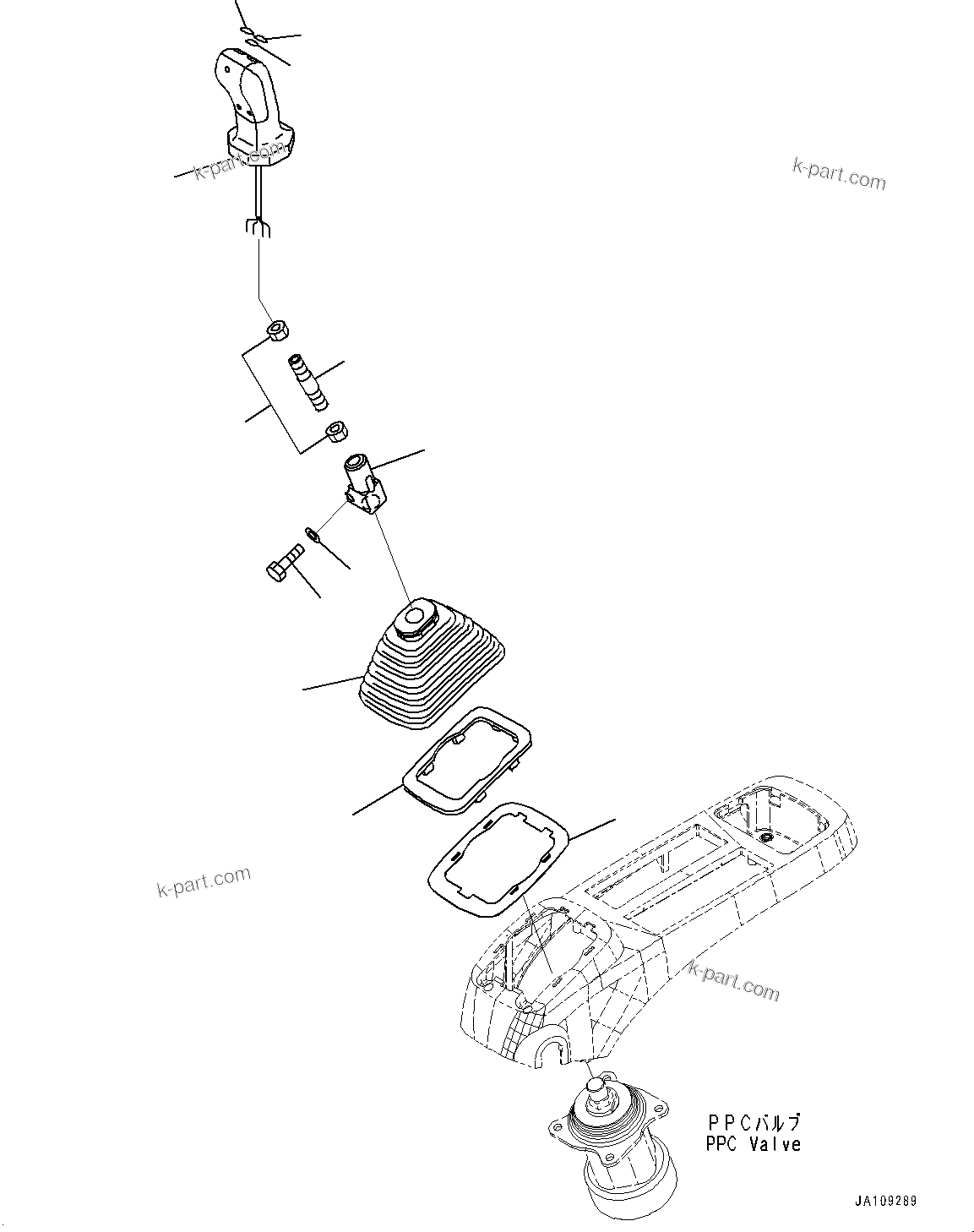 Komatsu parts book diagram for PC2000-11R S/N 31001-UP: CAB, FLOOR, LEVER, L.H.(#31001-)