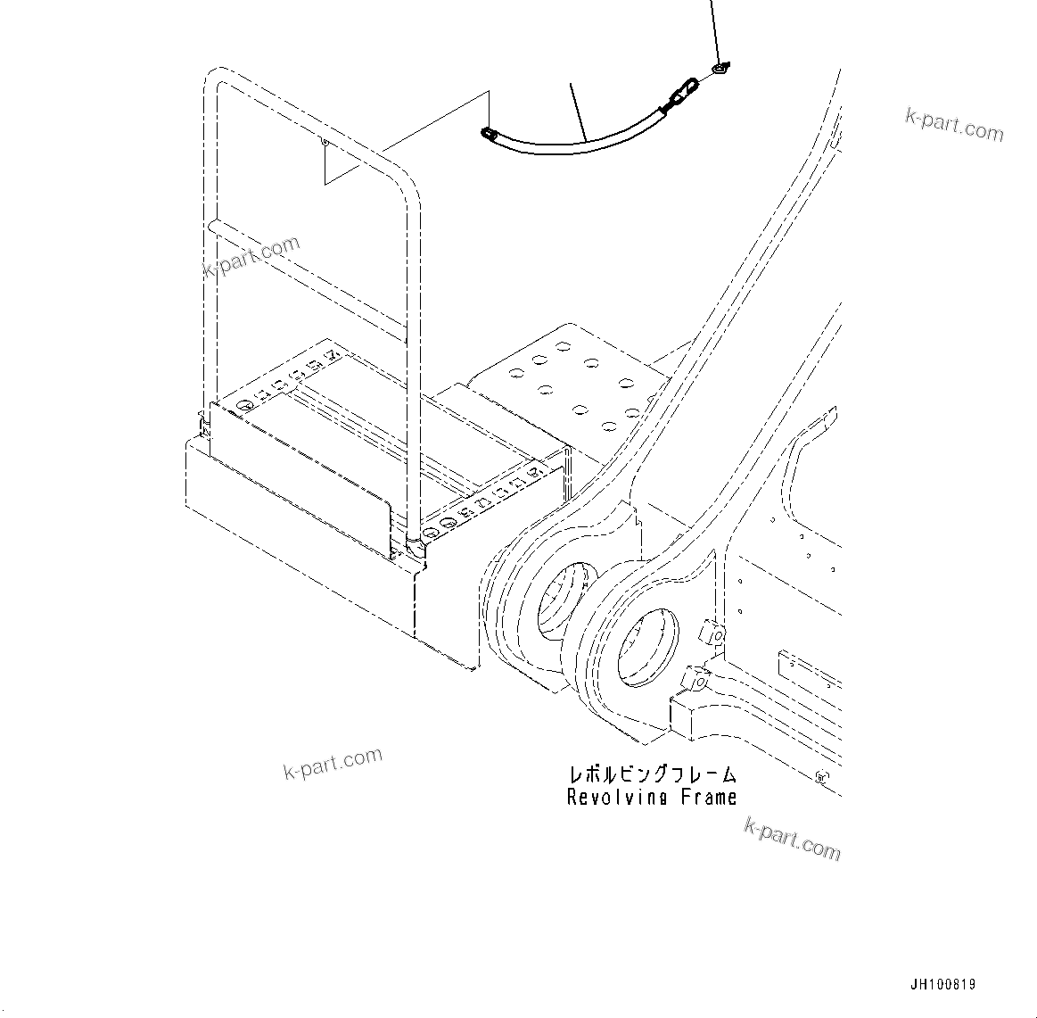 Komatsu parts book diagram for PC2000-11R S/N 31001-UP: SIDE COVER R.H., CHAIN(#30001-)