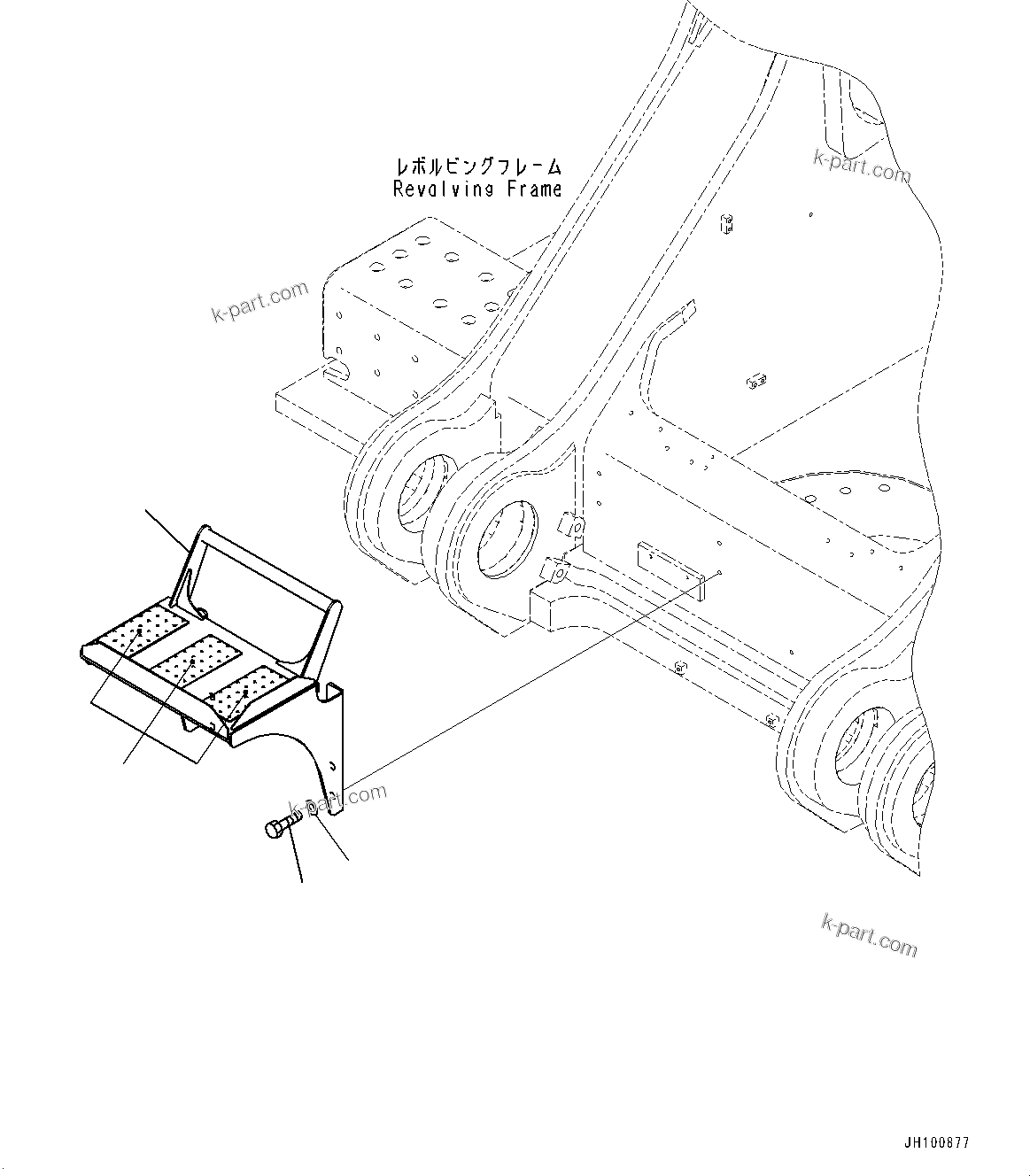 Komatsu parts book diagram for PC2000-11R S/N 31001-UP: COVER, STEP(#30001-)