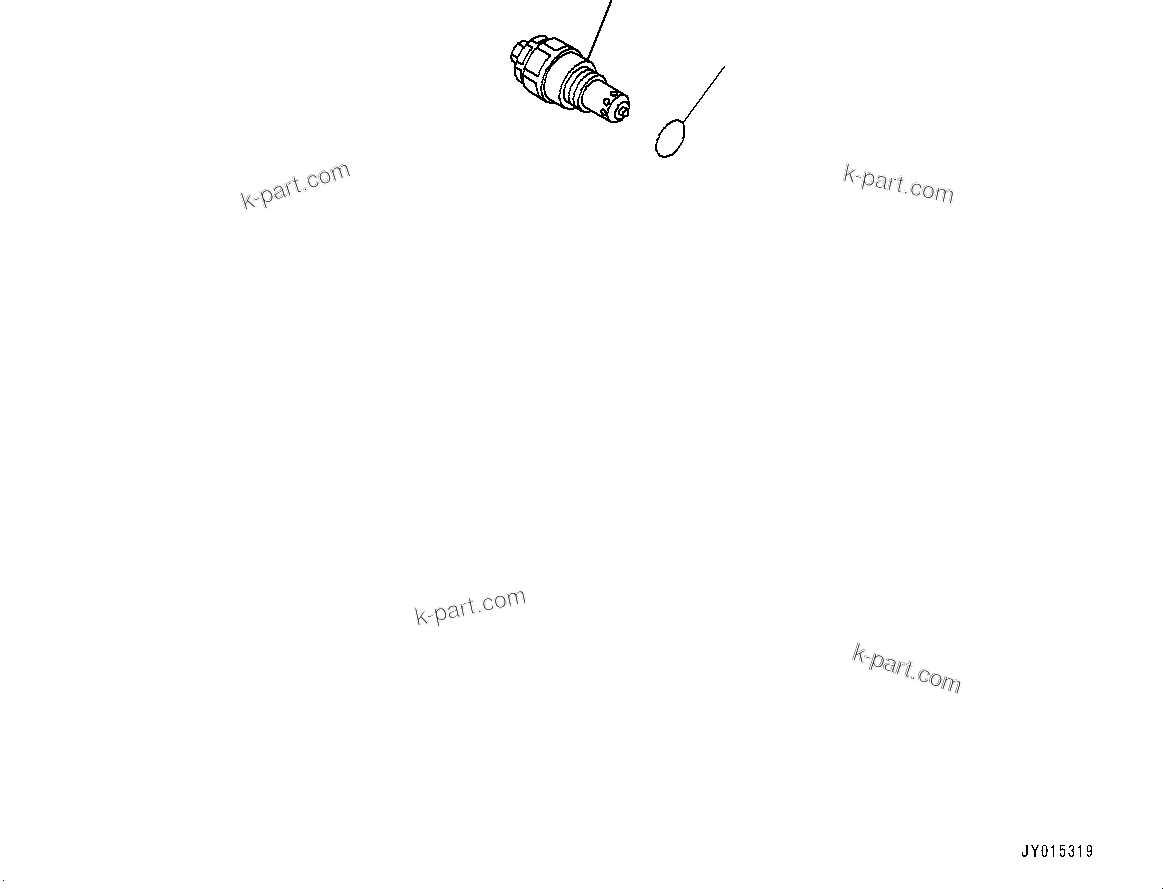 Komatsu parts book diagram for PC2000-11R S/N 31001-UP: HYDRAULIC IDLER CUSHION (HIC) PIPING, RELIEF VALVE (2/3)(#30001-)