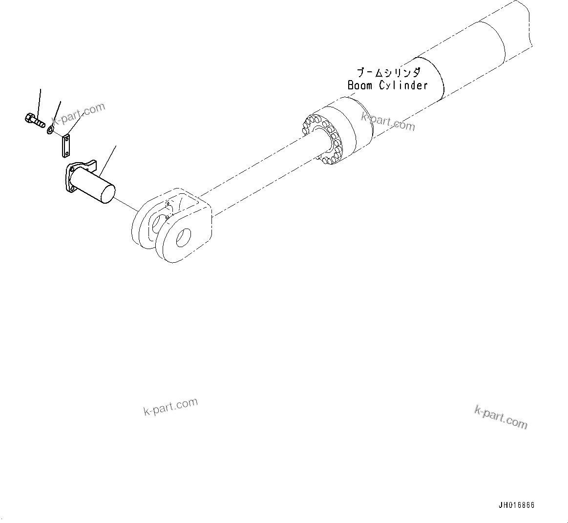 Komatsu parts book diagram for PC2000-11R S/N 31001-UP: LOADING SHOVEL, BOOM AND ARM, BOOM CYLINDER PIPING, R.H.(#30001-)