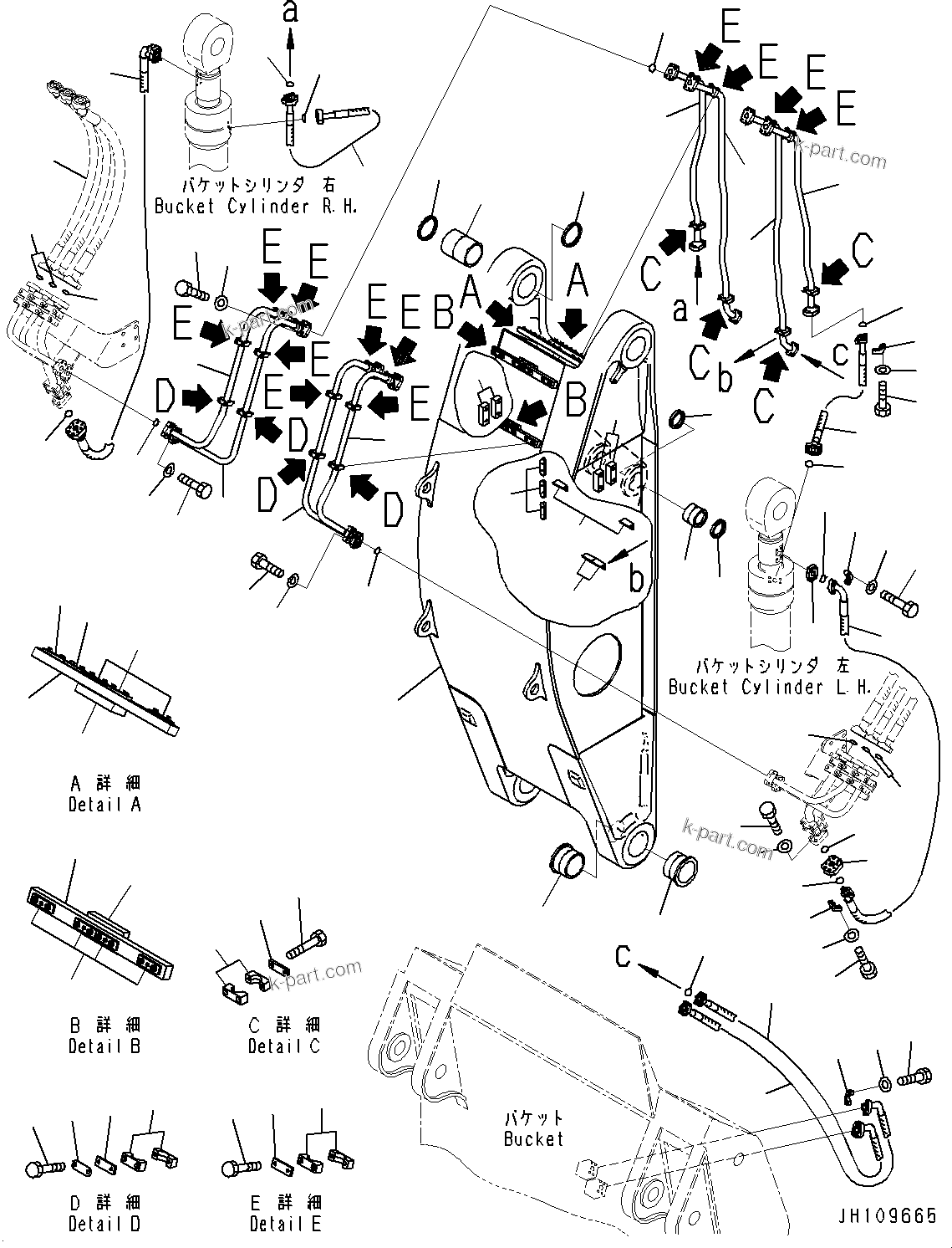 Komatsu parts book diagram for PC2000-11R S/N 31001-UP: LOADING SHOVEL, BOOM AND ARM, ARM(#30001-)