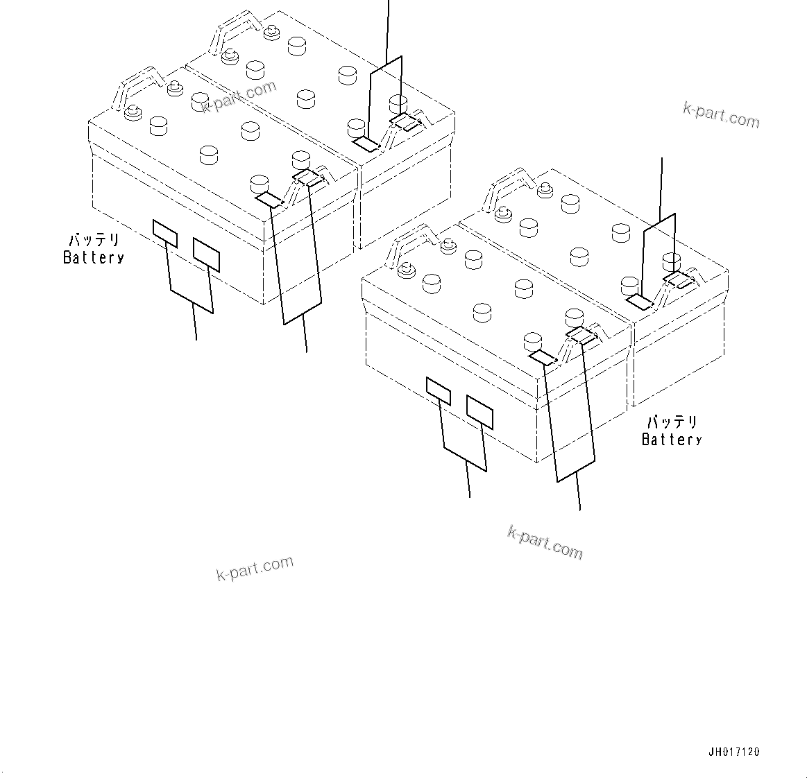 Komatsu parts book diagram for PC2000-11R S/N 31001-UP: CAUTION PLATES, BATTERY, (#30001-)
