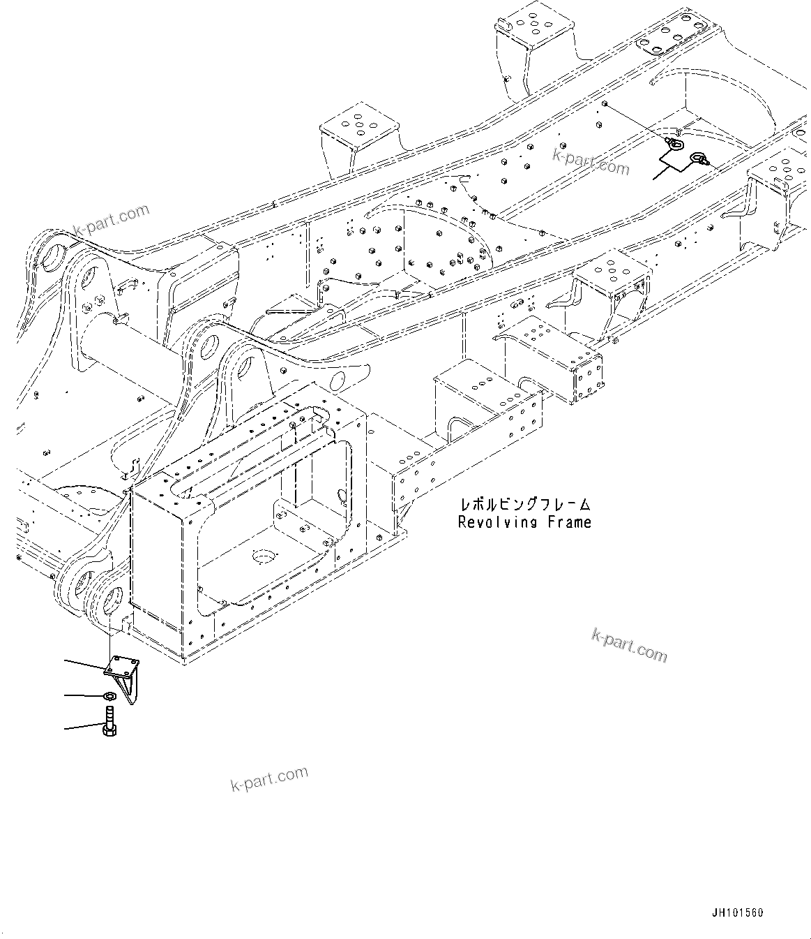 Komatsu parts book diagram for PC2000-11R S/N 31001-UP: SERVICE CENTER, GUARD MOUNTING(#30001-)
