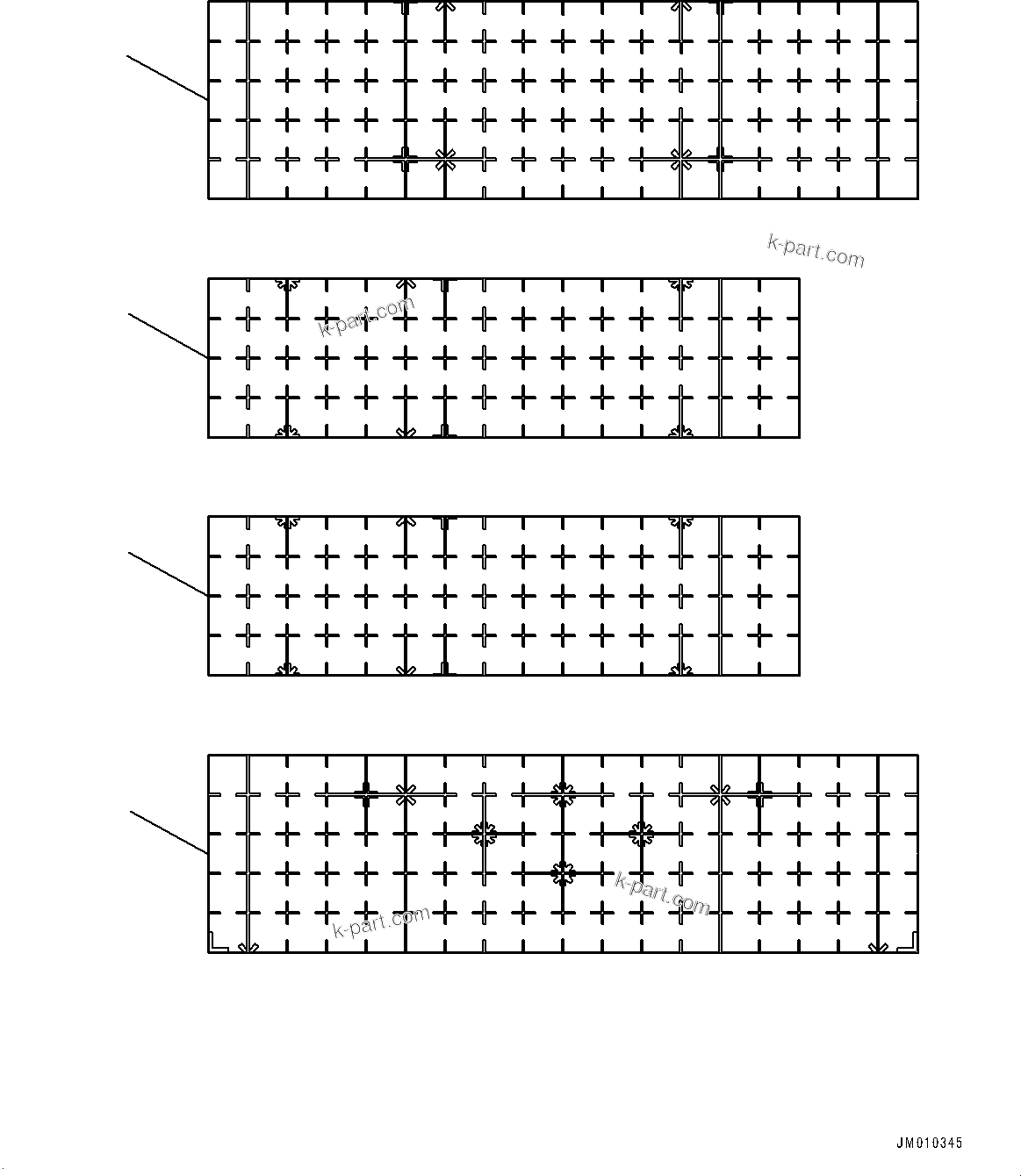 Komatsu parts book diagram for PC2000-11R S/N 31001-UP: KOMVISION CAMERA CALIBRATION SHEET, (#30001-)