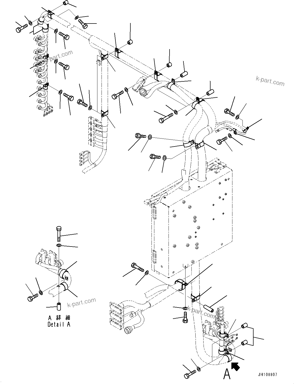Komatsu parts book diagram for PC2000-11E0 S/N 31001-UP: ELECTRIC WIRING HARNESS, CAB BASE, CLIP (2/3)(#30001-)