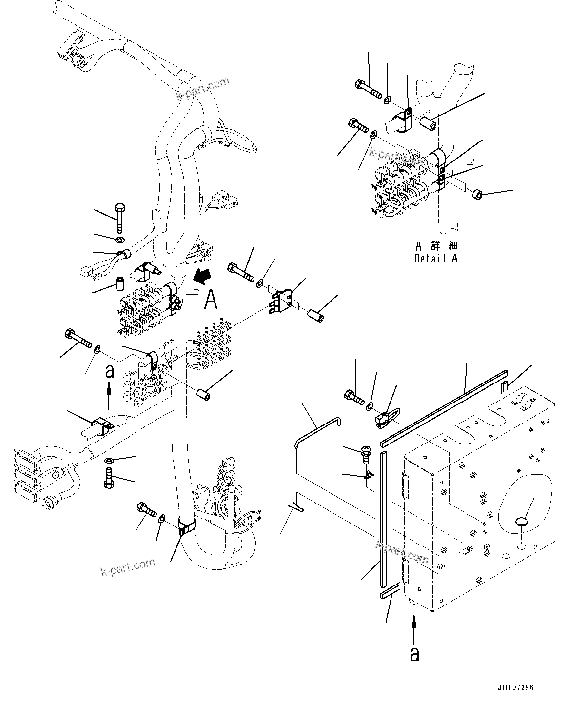 Komatsu parts book diagram for PC2000-11E0 S/N 31001-UP: ELECTRIC WIRING HARNESS, CAB BASE, CLIP (3/3)(#30001-)
