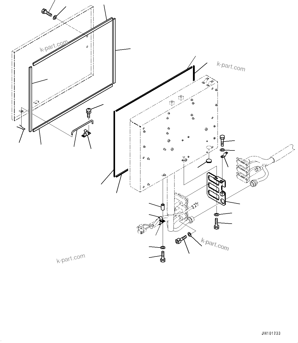 Komatsu parts book diagram for PC2000-11E0 S/N 31001-UP: ELECTRIC WIRING HARNESS, CAB BASE, CLIP AND GROMMET (2/2)(#30001-)