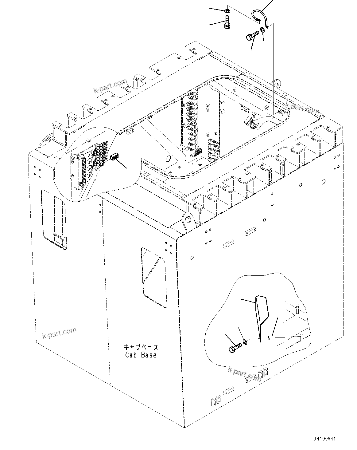 Komatsu parts book diagram for PC2000-11E0 S/N 31001-UP: ELECTRIC WIRING HARNESS, CAB BASE RELATED PARTS(#30001-)
