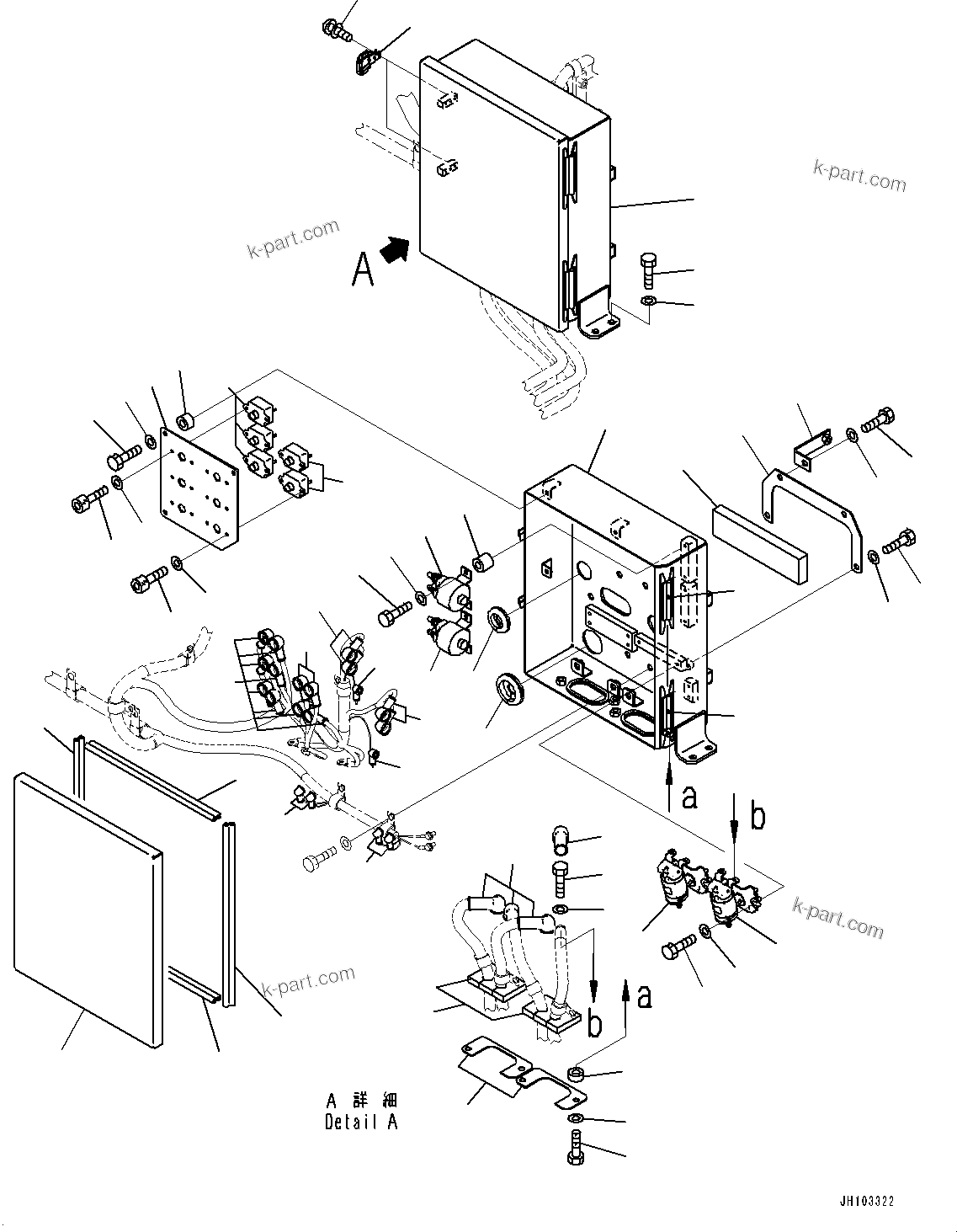 Komatsu parts book diagram for PC2000-11E0 S/N 31001-UP: ELECTRIC WIRING HARNESS, CASE(#30001-)