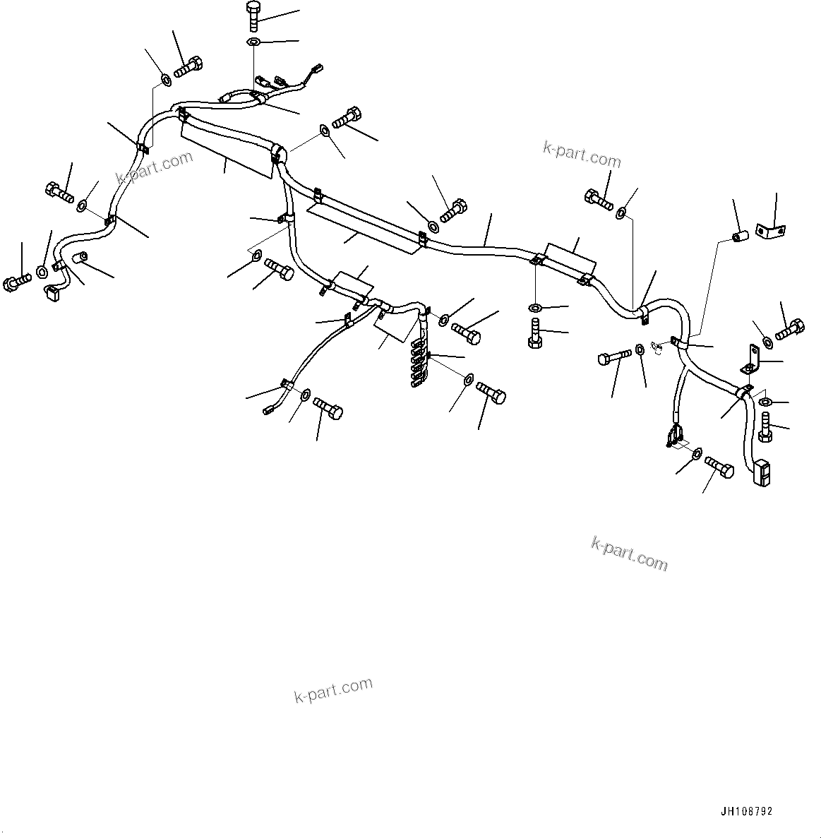 Komatsu parts book diagram for PC2000-11E0 S/N 31001-UP: ELECTRIC WIRING HARNESS, REVOLVING FRAME WIRING HARNESS(#30001-)