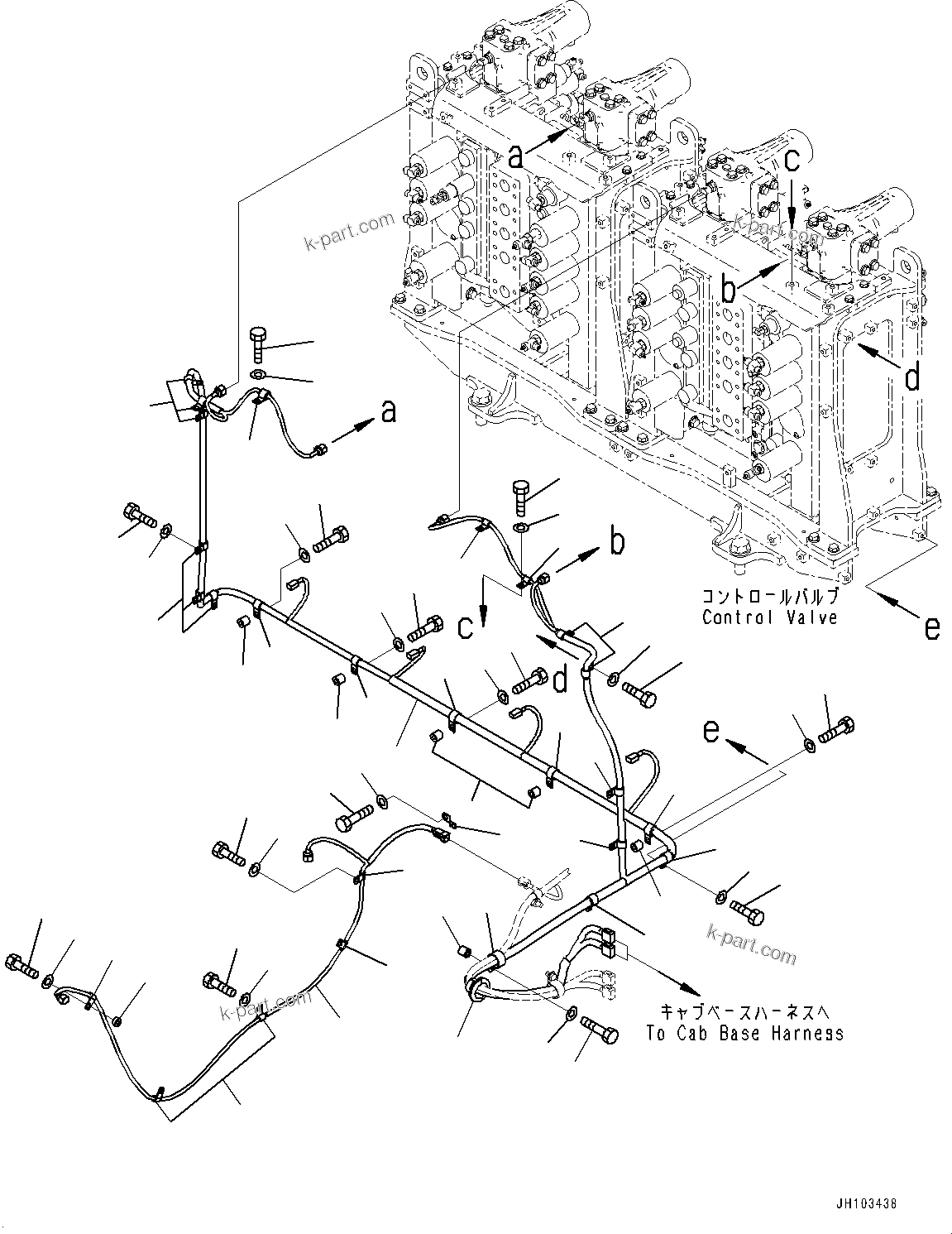 Komatsu parts book diagram for PC2000-11E0 S/N 31001-UP: ELECTRIC WIRING HARNESS, VALVE WIRING HARNESS(#30001-)