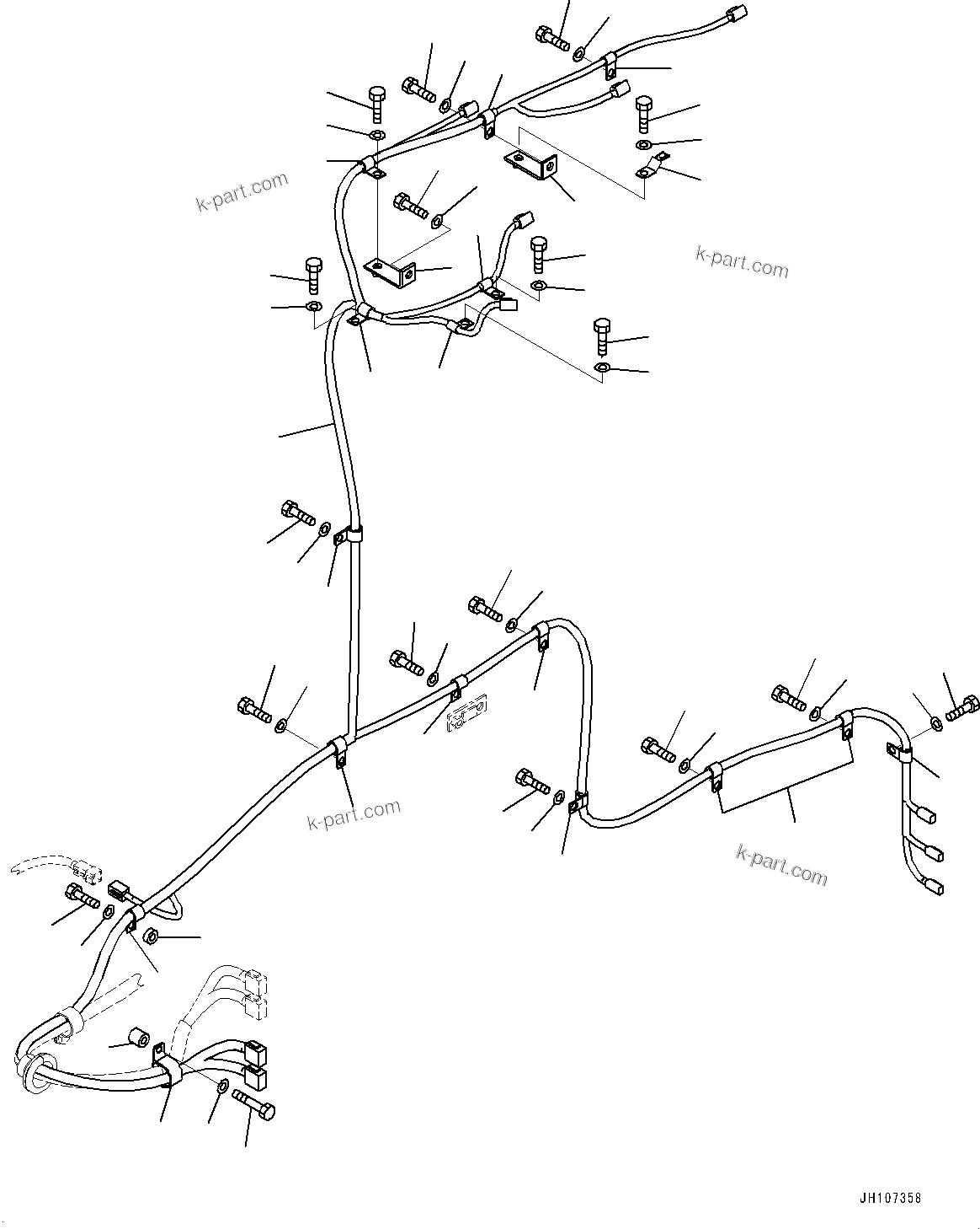 Komatsu parts book diagram for PC2000-11E0 S/N 31001-UP: ELECTRIC WIRING HARNESS, HYDRAULIC TANK WIRING HARNESS(#30001-)