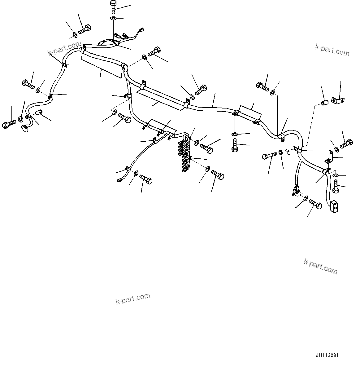 Komatsu parts book diagram for PC2000-11E0 S/N 31001-UP: ELECTRIC WIRING HARNESS, REVOLVING FRAME WIRING HARNESS (LOADING SHOVEL, BOTTOM DUMP TYPE)(#30001-)