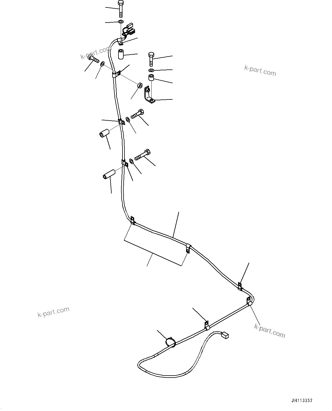 Komatsu parts book diagram for PC2000-11E0 S/N 31001-UP: ELECTRIC WIRING HARNESS, WIRING HARNESS (1/2) (LOADING SHOVEL, BOTTOM DUMP TYPE)(#30001-)