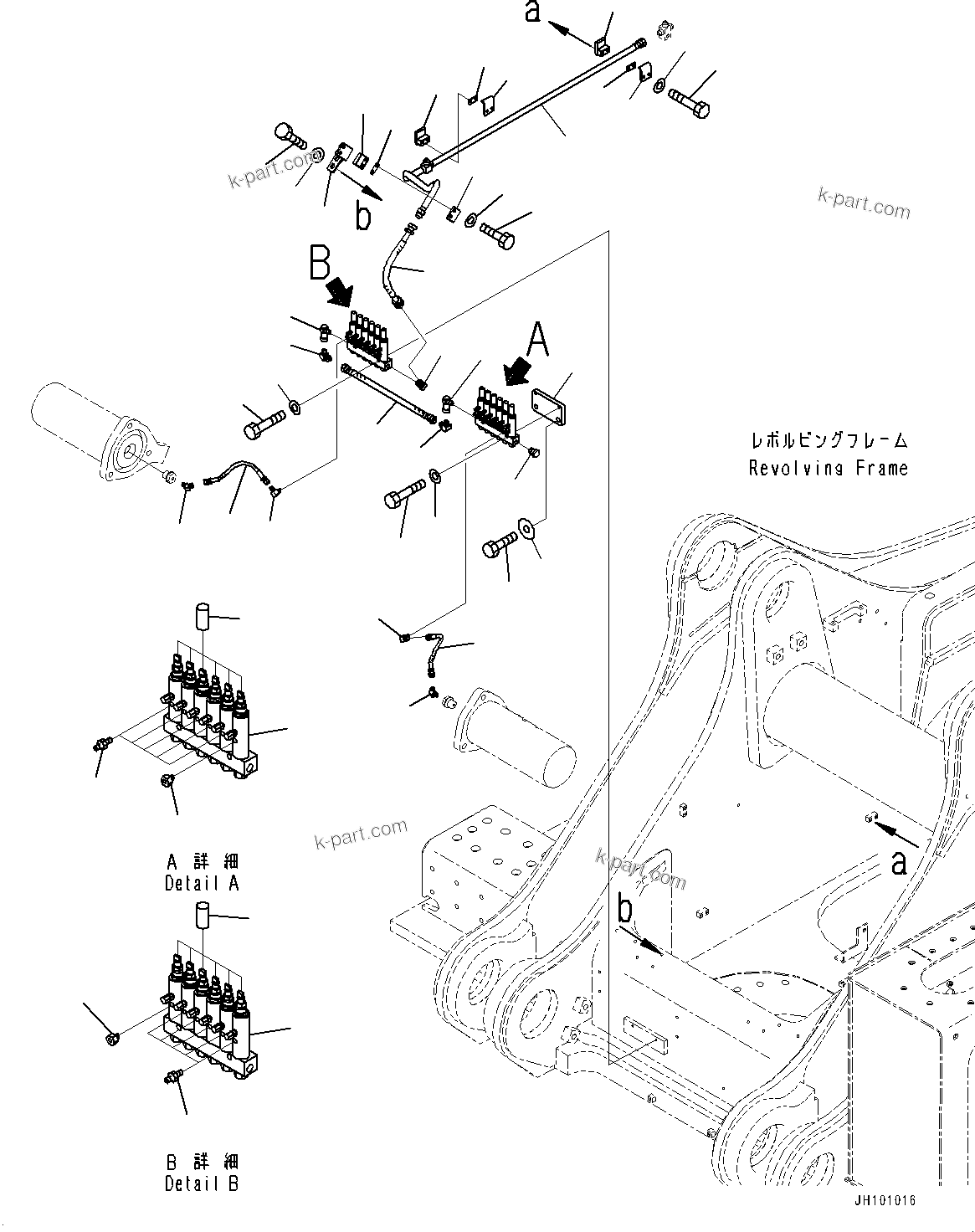Komatsu parts book diagram for PC2000-11E0 S/N 31001-UP: AUTO-GREASING SYSTEM, LUBRICATION PIPING (2/4)(#30001-)