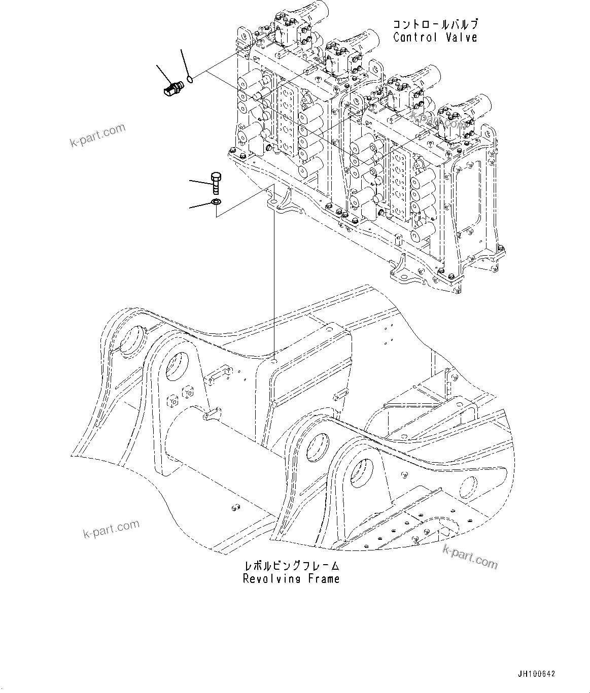 Komatsu parts book diagram for PC2000-11E0 S/N 31001-UP: CONTROL VALVE, SENSOR(#30001-)