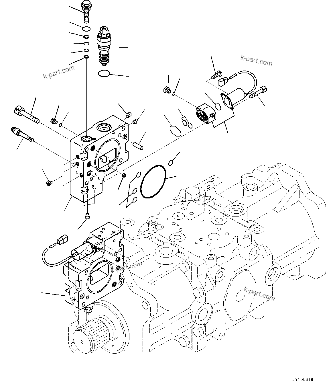 Komatsu parts book diagram for PC2000-11E0 S/N 31001-UP: NO.1 PUMP, PISTON PUMP (7/9)(#30001-)