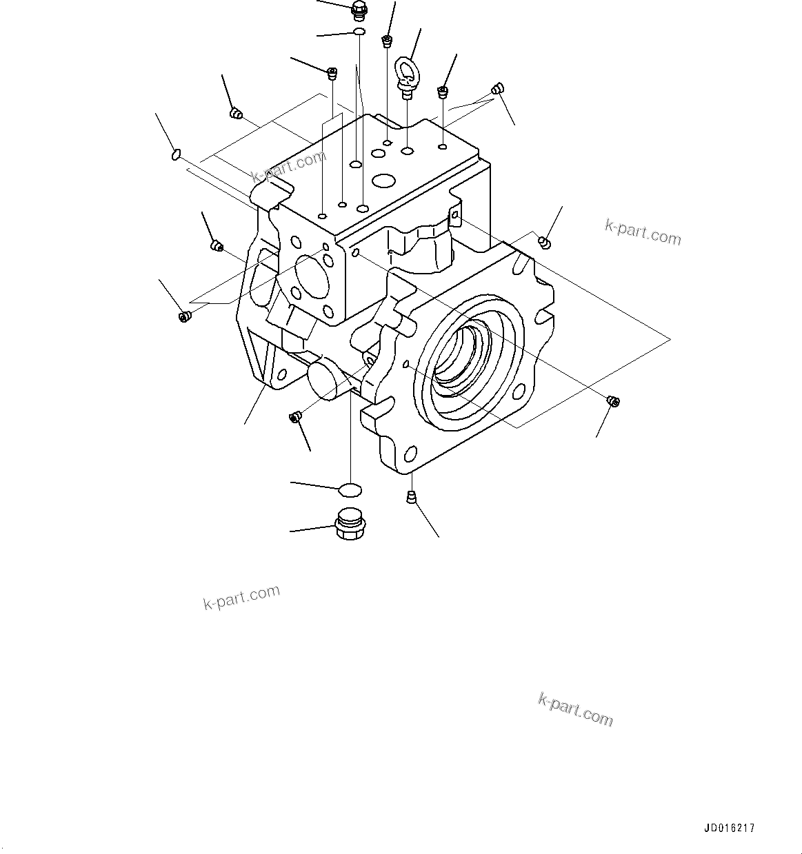 Komatsu parts book diagram for PC2000-11E0 S/N 31001-UP: FAN PUMP, PISTON PUMP (1/11)(#30001-)
