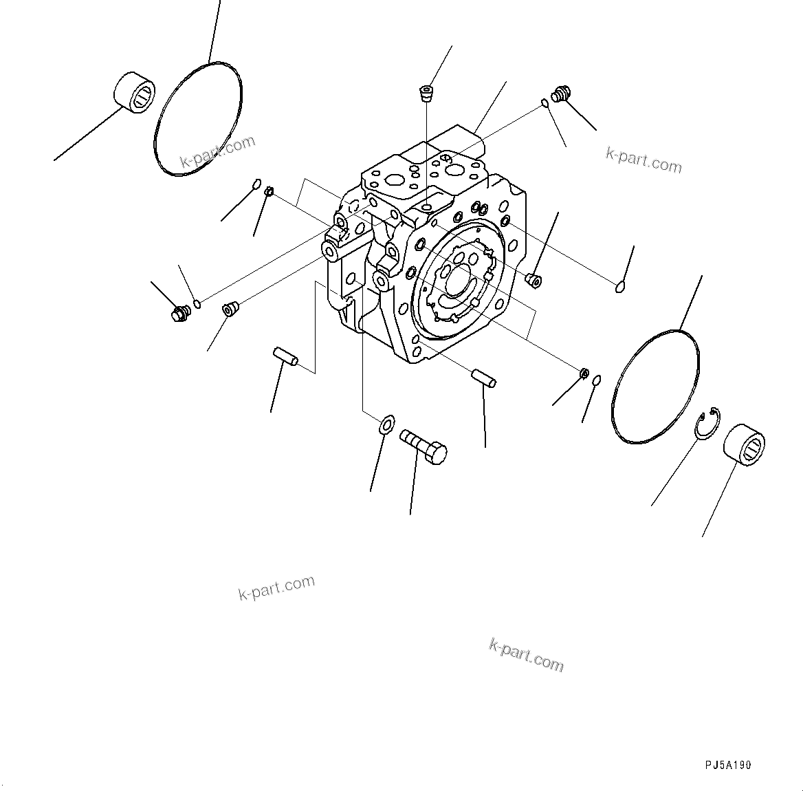Komatsu parts book diagram for PC2000-11E0 S/N 31001-UP: FAN PUMP, PISTON PUMP (2/11)(#30001-)