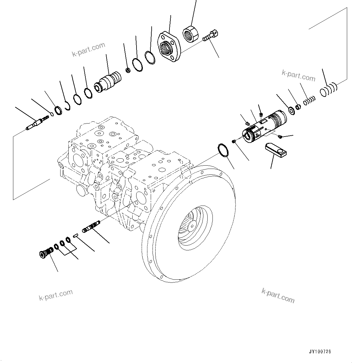 Komatsu parts book diagram for PC2000-11E0 S/N 31001-UP: FAN PUMP, PISTON PUMP (4/11)(#30001-)