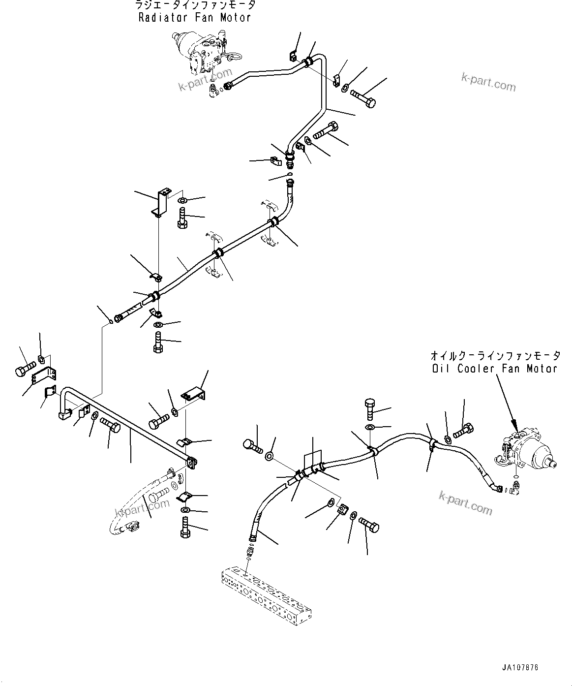 Komatsu parts book diagram for PC2000-11E0 S/N 31001-UP: DELIVERY PIPING, RETURN PIPING(#30001-)