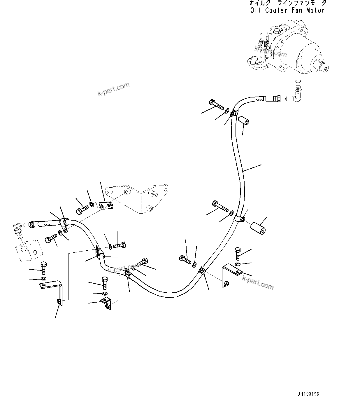 Komatsu parts book diagram for PC2000-11E0 S/N 31001-UP: DELIVERY PIPING, DRAIN PIPING (2/2)(#30001-)
