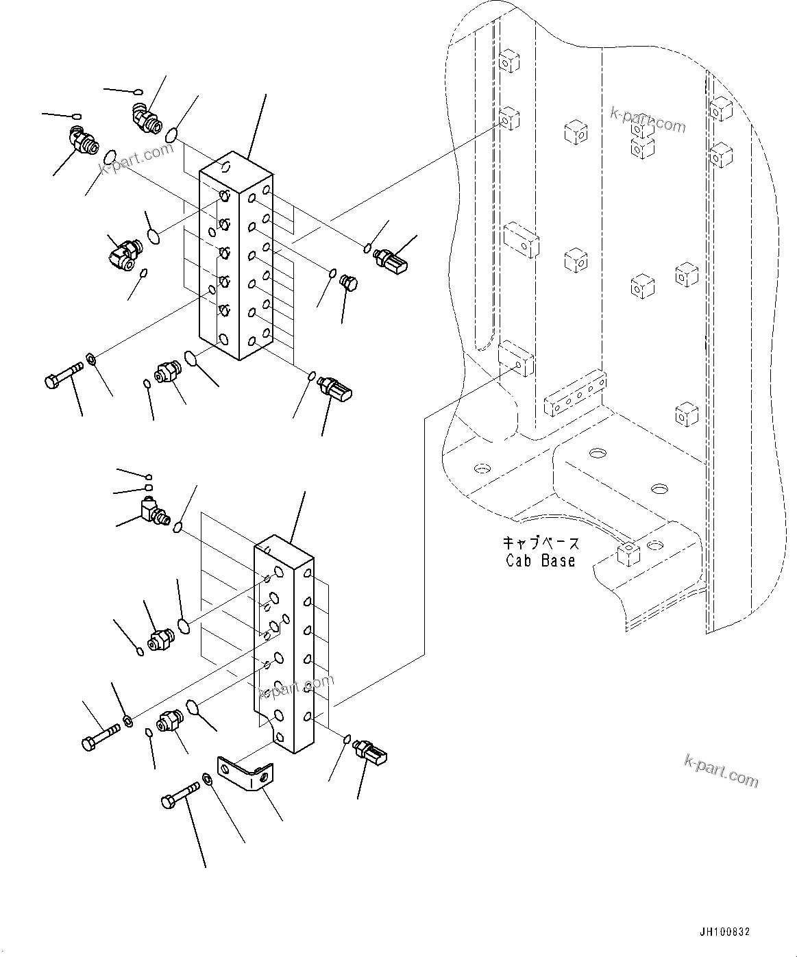 Komatsu parts book diagram for PC2000-11E0 S/N 31001-UP: PROPORTIONAL PRESSURE CONTROL (PPC) PIPING JOINT, JOINT(#30001-)