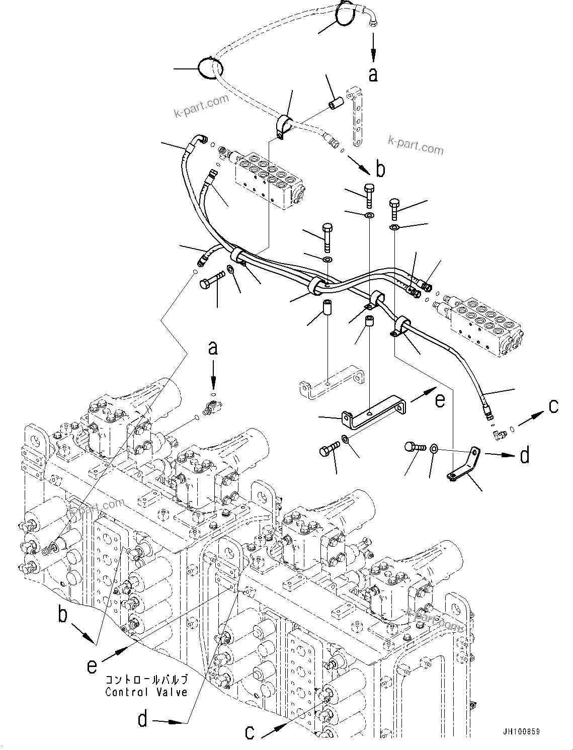 Komatsu parts book diagram for PC2000-11E0 S/N 31001-UP: PROPORTIONAL PRESSURE CONTROL (PPC) MAIN PIPING, HOSE (6/7)(#30001-)