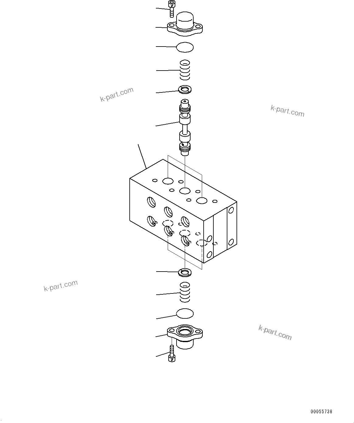 Komatsu parts book diagram for PC2000-11E0 S/N 31001-UP: PROPORTIONAL PRESSURE CONTROL (PPC) WORK PIPING, SUCTION SELECTOR VALVE(#30001-)