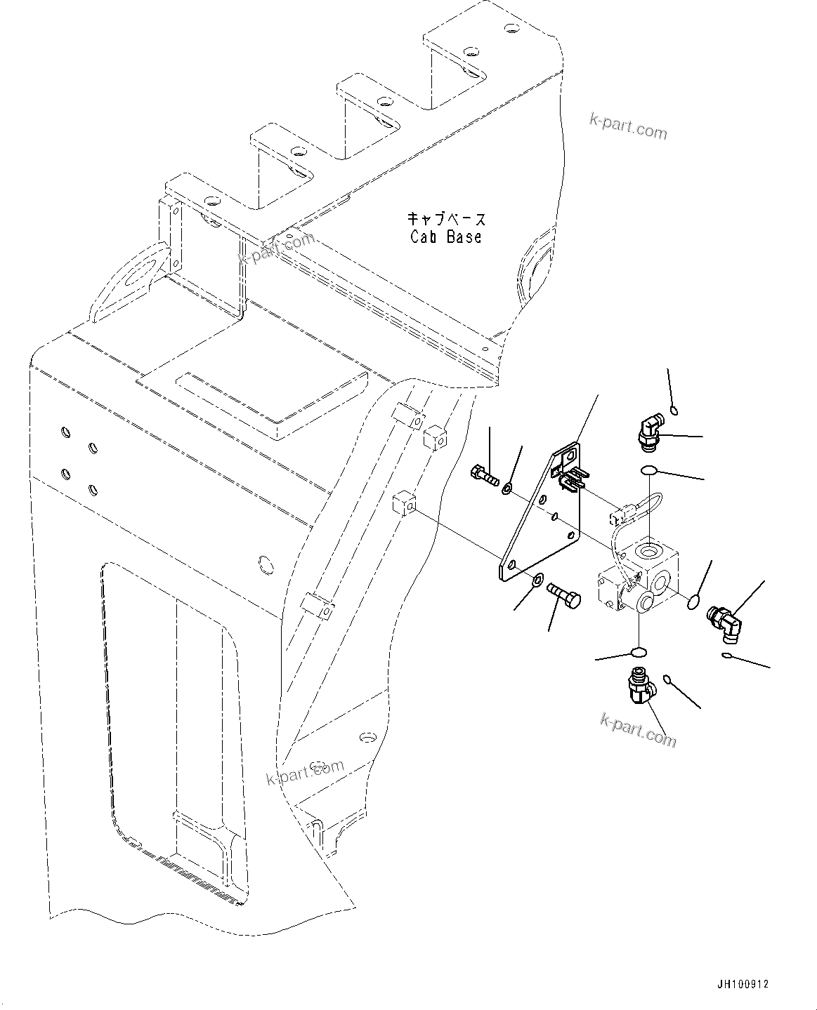 Komatsu parts book diagram for PC2000-11E0 S/N 31001-UP: PROPORTIONAL PRESSURE CONTROL (PPC) WORK PIPING, VALVE RELATED PARTS(#30001-)