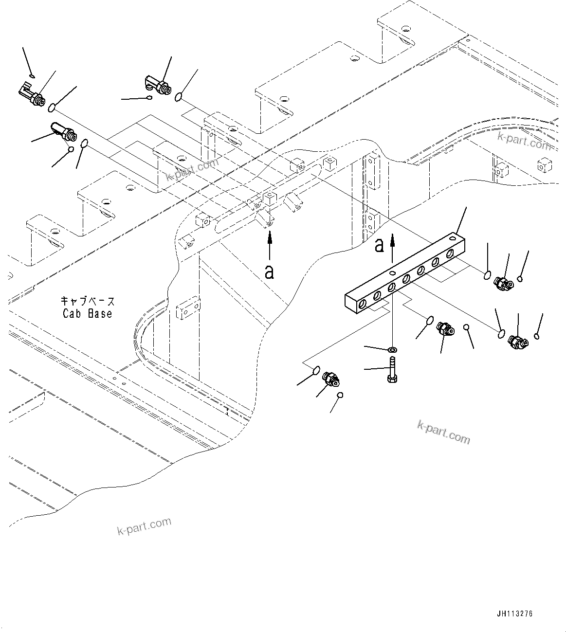 Komatsu parts book diagram for PC2000-11E0 S/N 31001-UP: PROPORTIONAL PRESSURE CONTROL (PPC) WORK PIPING, JOINT (LOADING SHOVEL, BOTTOM DUMP TYPE)(#30001-)