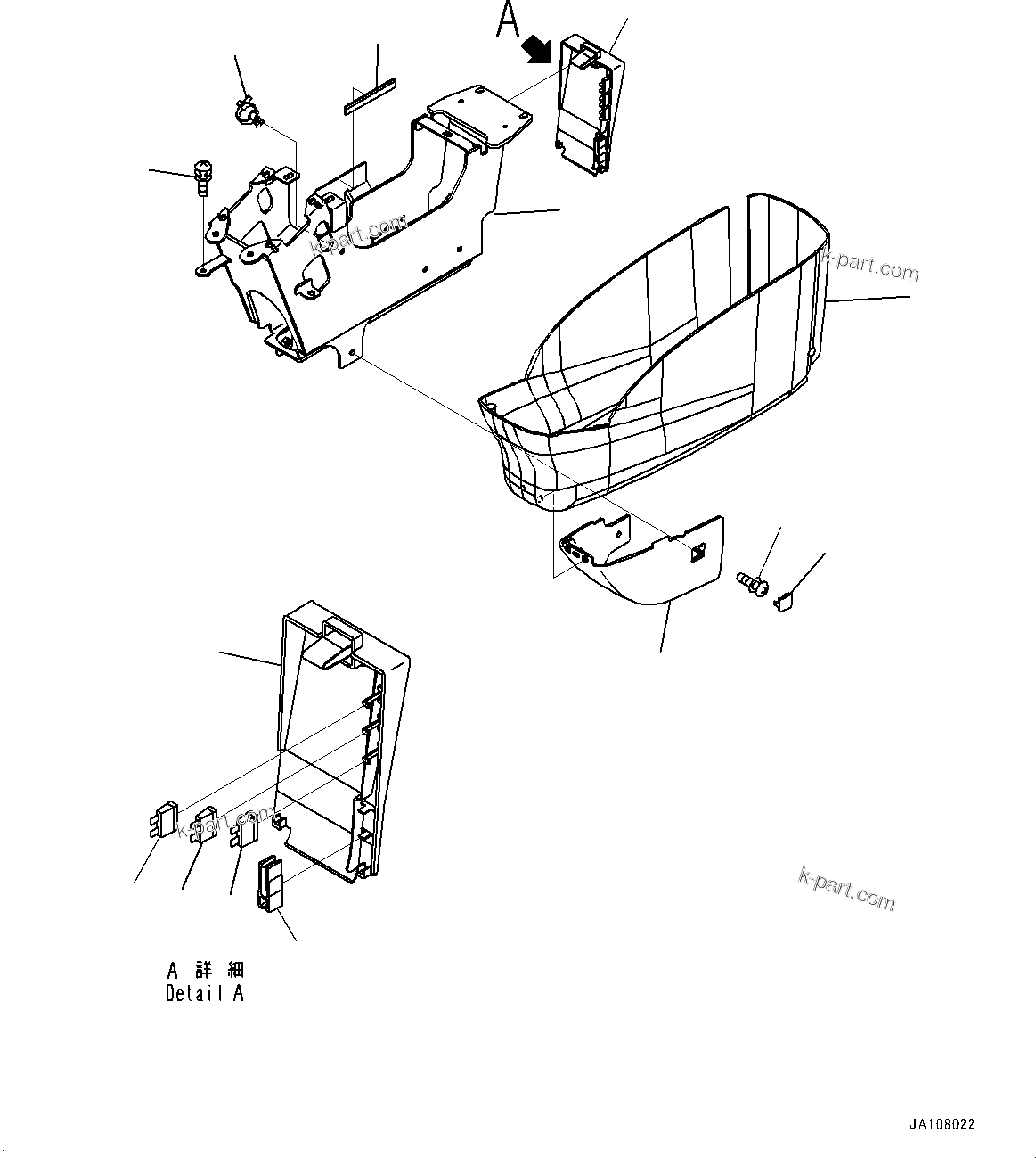 Komatsu parts book diagram for PC2000-11E0 S/N 31001-UP: CAB, CONSOLE BOX, L.H. (2/2)(#31001-)